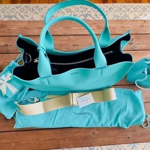 ❤️Tiffany Tote bag in blue leather ❤️ - Picture 8 of 8